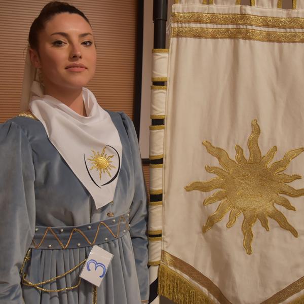 Angelica Giaggiolo la prima dama del Magnifico Rione di Porta Sole – edizione 2019